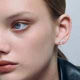 Double Pear Earrings Gold
