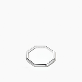 Triangle Octagon Ring Silver