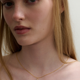 Italic Letters Charm Gold