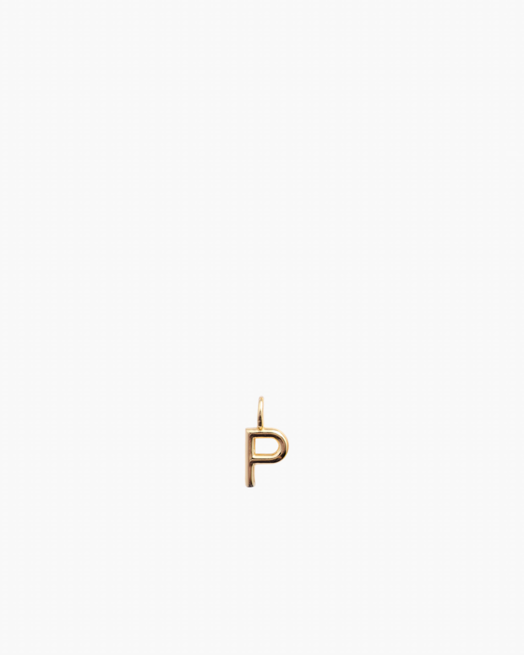 Letter Charm Gold