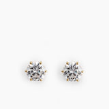 Studs Earrings Gold - 8 mm