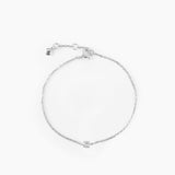 Solitaire Chain Bracelet Silver