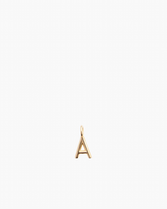 Letter Charm Gold