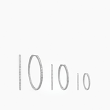 Stone Hoops Kit Silver