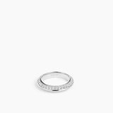 Rivetto Half Pavè Ring Silver