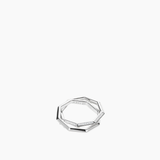 Double Octagon Ring Silver