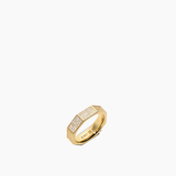 Pavé Chunky Octagon Ring Gold