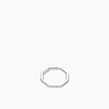 Pavé Octagon Ring Silver