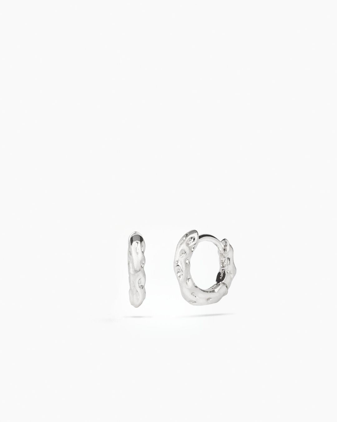 Sole Huggie Hoops Silver