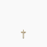 Stone Letter Charm Gold