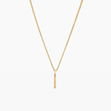 Letter Charm Necklace Gold