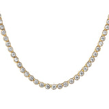 Bezel Necklace Gold
