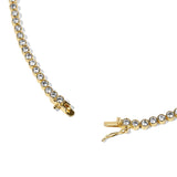 Bezel Necklace Gold