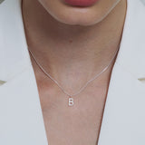Letter Charm Necklace - Silver Delivery w.51