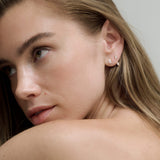 Double Pear Earrings Gold