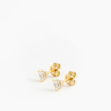 Heart Studs Gold