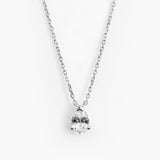 Pear Necklace Silver