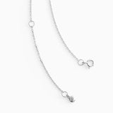 Pear Necklace Silver