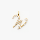 Italic Letters Charm Gold