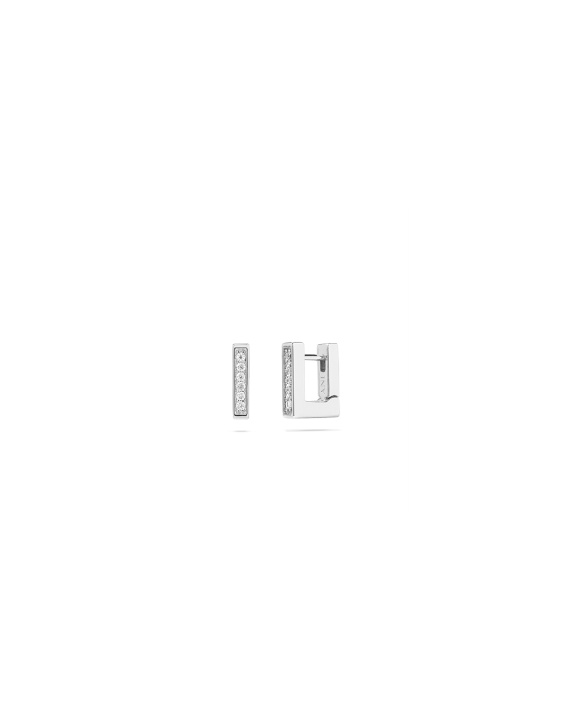 Pavé Pen Huggies Silver ryhmässä Shop / Korvakorut @ ANI (ANI-0125-34)