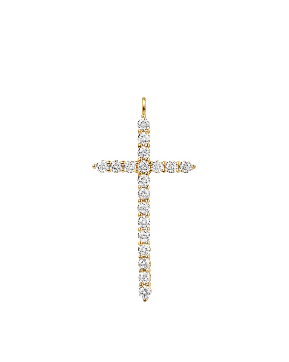 Large Cross Pendant Gold ryhmässä Shop / Kaulakorut @ ANI (ANI-0125-47)