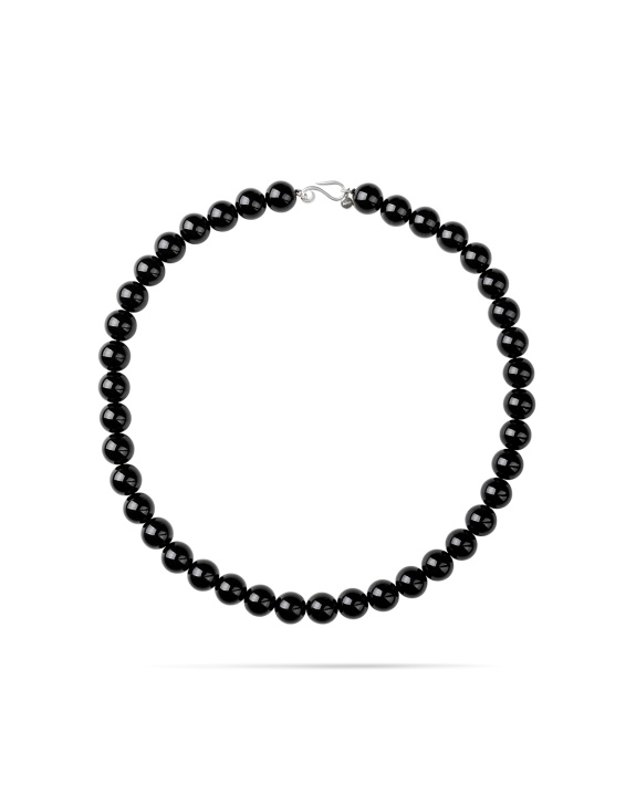 Black Pearl Necklace ryhmässä Shop / Kaulakorut @ ANI (ANI-0624-040)