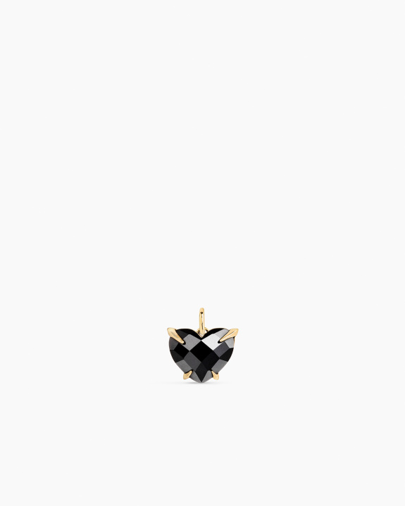 Black Heart Pendant Gold ryhmässä Shop / Kaulakorut @ ANI (ANI-0825-009)
