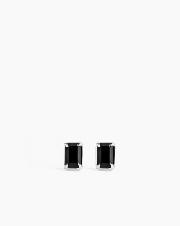 Black Studs Silver ryhmässä Shop / Korvakorut @ ANI (ANI-0825-011)