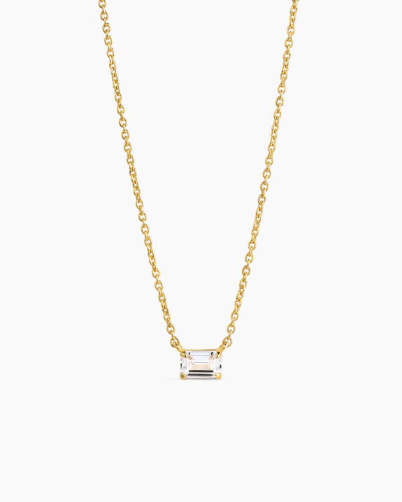 Emerald Necklace Gold ryhmässä Shop / Kaulakorut @ ANI (ANI-0825-021)