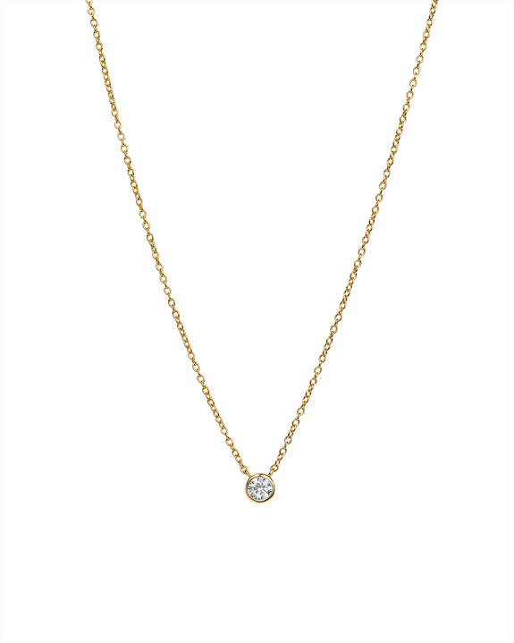 Bezel Chain Necklace Gold ryhmässä Shop / Kaulakorut @ ANI (ANI-1024-001)