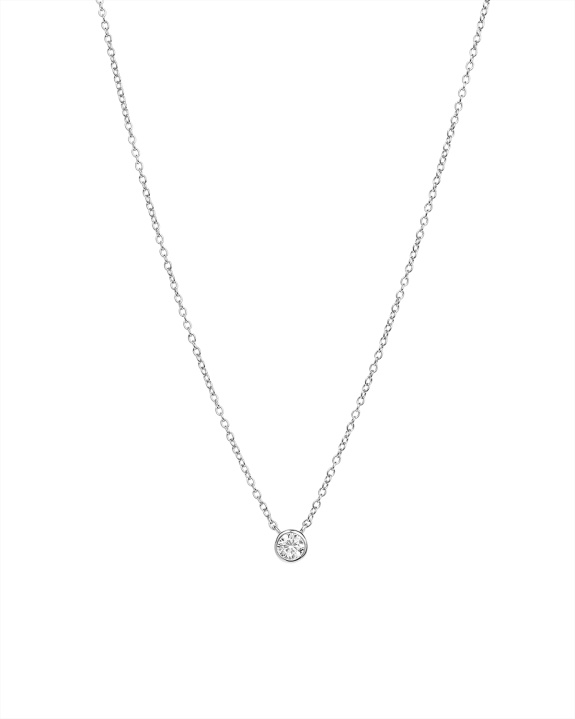 Bezel Chain Necklace Silver ryhmässä Shop / Kaulakorut @ ANI (ANI-1024-002)