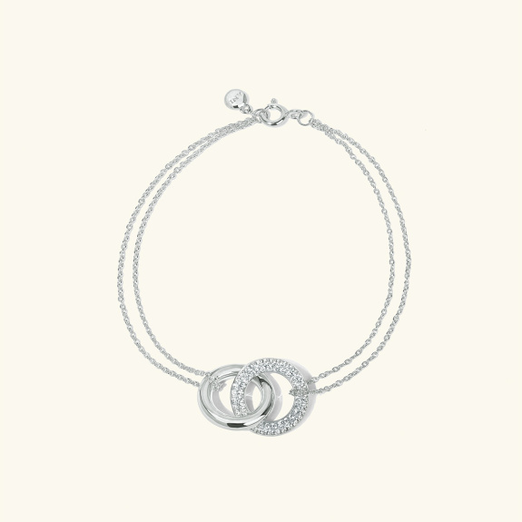 Dualité Bracelet Silver - 16 cm ryhmässä Shop / Leaving soon @ ANI (ANI-1223-025)