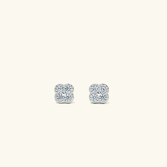 Blossom Earrings Silver ryhmässä Shop / Korvakorut @ ANI (ANI-EA-01-002)