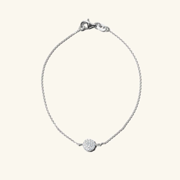 Snowball Bracelet Silver - 18 cm ryhmässä Shop / Rannekorut @ ANI (ANI03037)