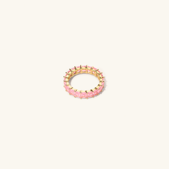 Emerald Ring Pink Gold Large - 15 mm ryhmässä Shop / Leaving soon @ ANI (ANI231024)