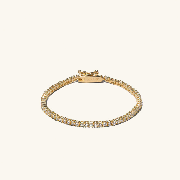 Tennis Bracelet White Gold ryhmässä Shop / Rannekorut @ ANI (ANI407)
