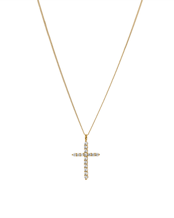 Cross Necklace Kit - Gold ryhmässä Shop / Kaulakorut @ ANI (ANI_SET_042)