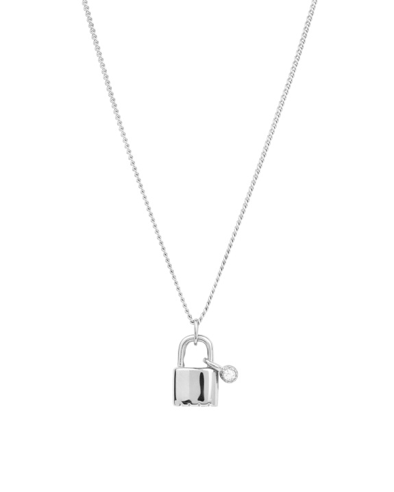 Lock Necklace Silver ryhmässä Shop / Kaulakorut @ ANI (ANI_SET_053)