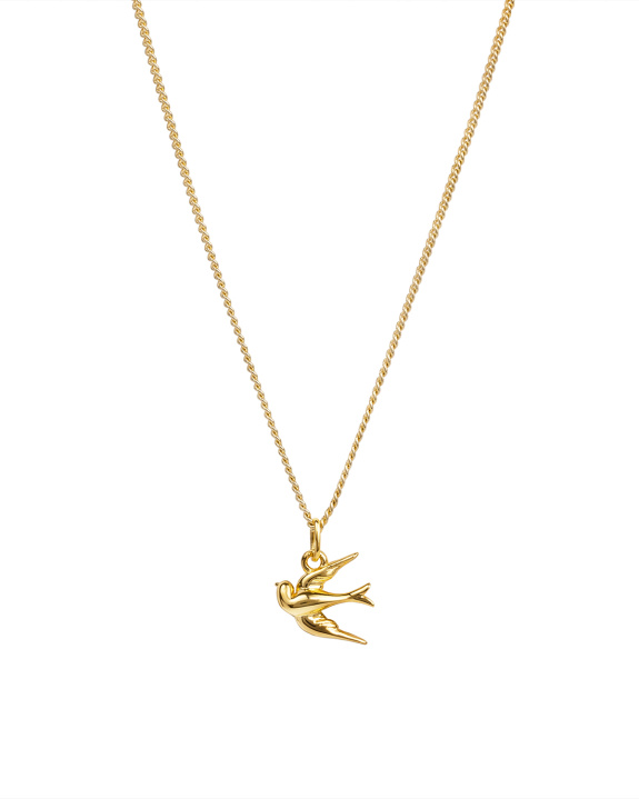 Swallow Necklace Gold ryhmässä Shop / Kaulakorut @ ANI (ANI_SET_054)