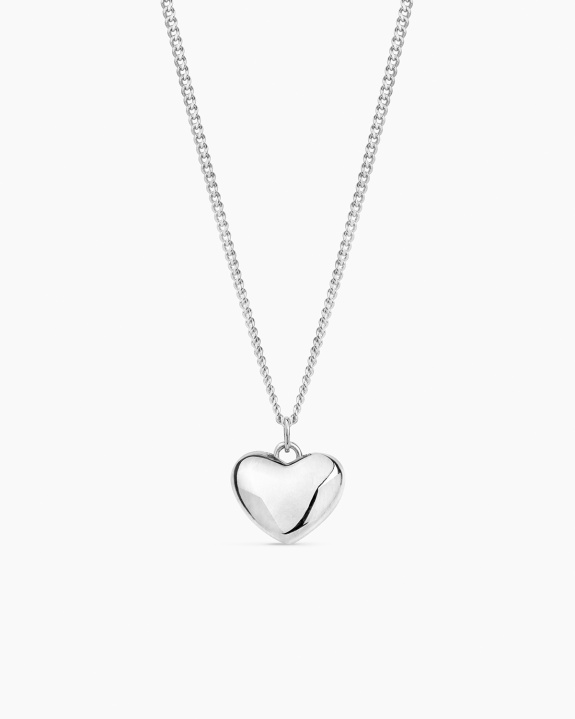 Heart Pendant Necklace Silver ryhmässä Shop / Kaulakorut @ ANI (ANI_SET_081)
