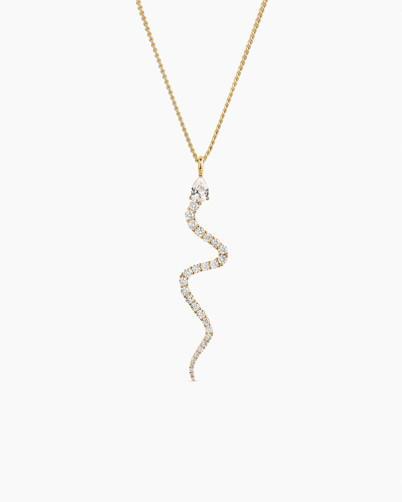 Serpente Necklace Gold ryhmässä Shop / Kaulakorut @ ANI (ANI_SET_084)