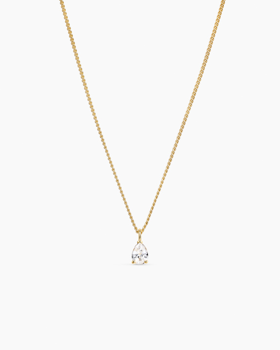 Pear Necklace Gold ryhmässä Shop / Kaulakorut @ ANI (ANI_SET_086)