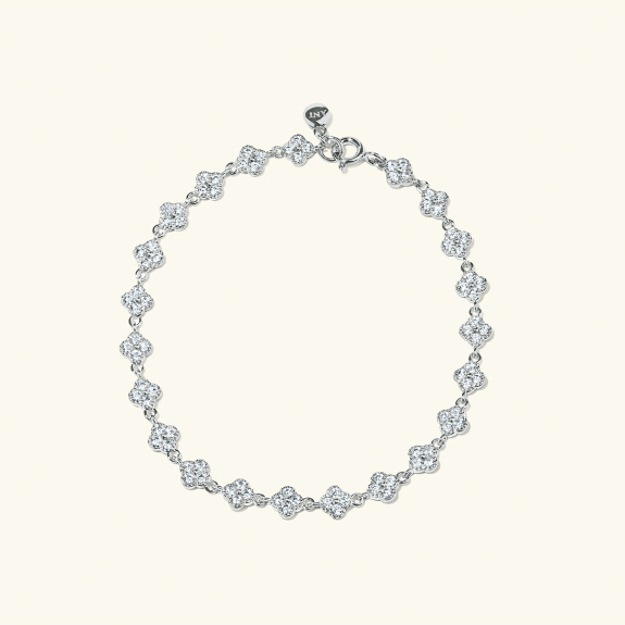 Blossom Bracelet Silver ryhmässä Shop / Rannekorut @ ANI (ANI_VA_035)