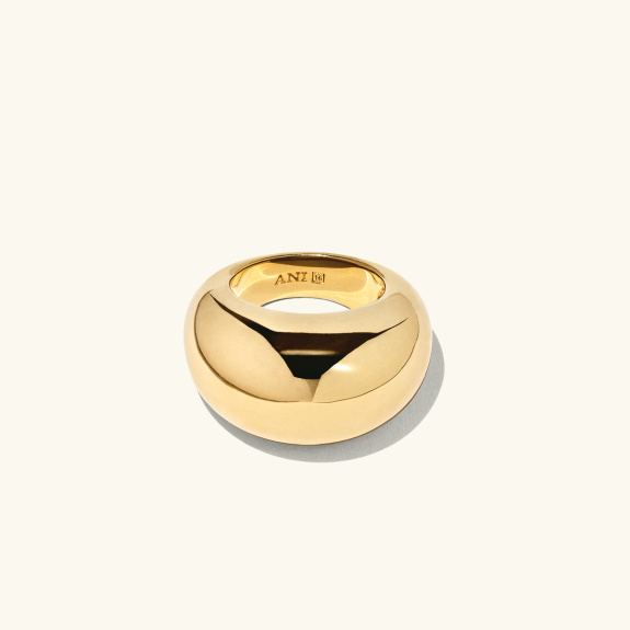 Ellipse Ring Large Gold ryhmässä Shop / Sormukset @ ANI (ANI_VA_046)