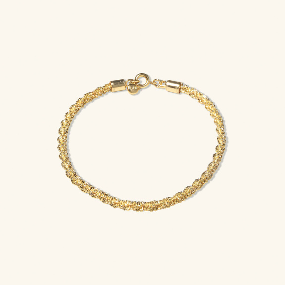 Sparkly Chain Bracelet Gold ryhmässä Shop / Rannekorut @ ANI (ANI_VA_052)