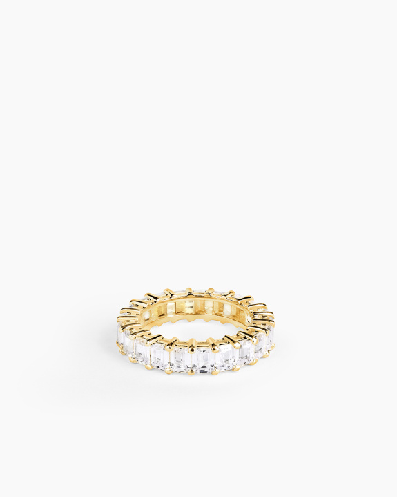 Eternity Emerald Ring Gold ryhmässä Shop / Sormukset @ ANI (ANI_VA_100)