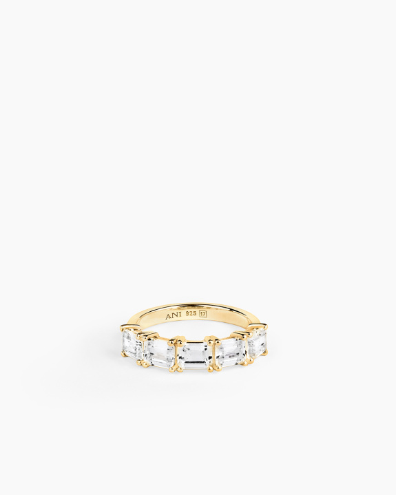 Half Emerald Ring Gold ryhmässä Shop / Sormukset @ ANI (ANI_VA_102)