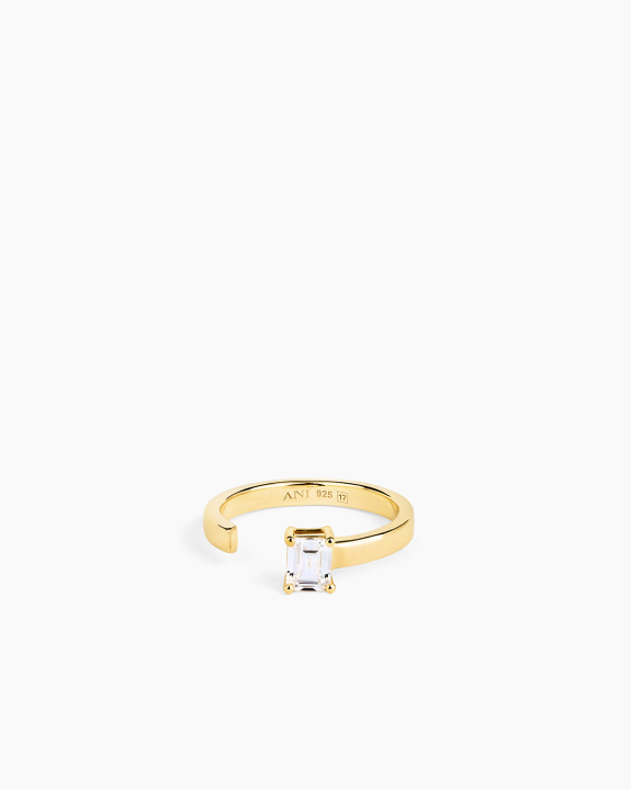 Aperto Emerald Ring Gold ryhmässä Shop / Sormukset @ ANI (ANI_VA_108)